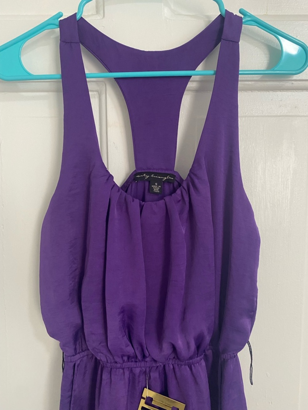 Purple Racerback Summer Dress